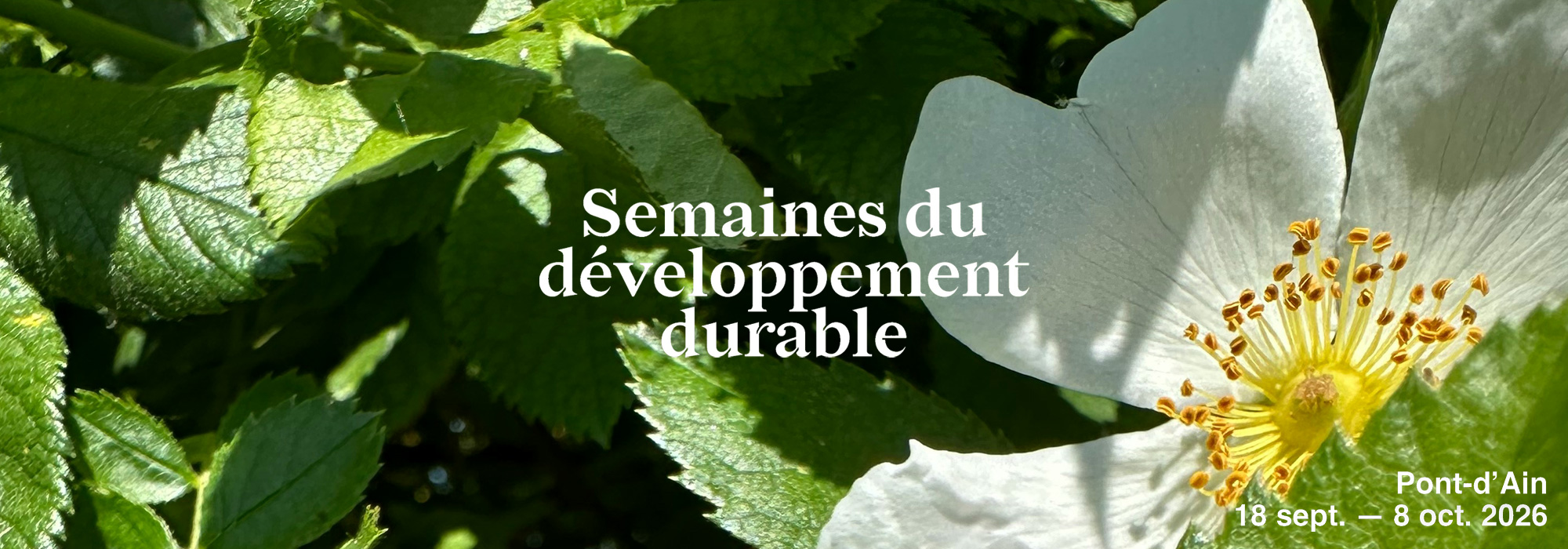 Semaine du développement durable 2026 Pont d'Ain